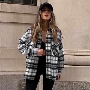 Zara Plaid Shacket